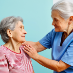 **

"A rehabilitation session, elderly woman doing gentle exercises with a physical therapist in a bright and modern clinic. Focus on building strength and balance, safe for work, appropriate content, fully clothed, professional, modest, family-friendly, perfect anatomy, correct proportions, natural pose, well-formed hands, proper finger count, natural body proportions."

**