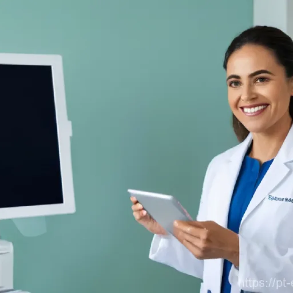 작업치료사와 관련된 정책 변화 - A confident Brazilian female occupational therapist, in her late 30s, professionally dressed in a cr...