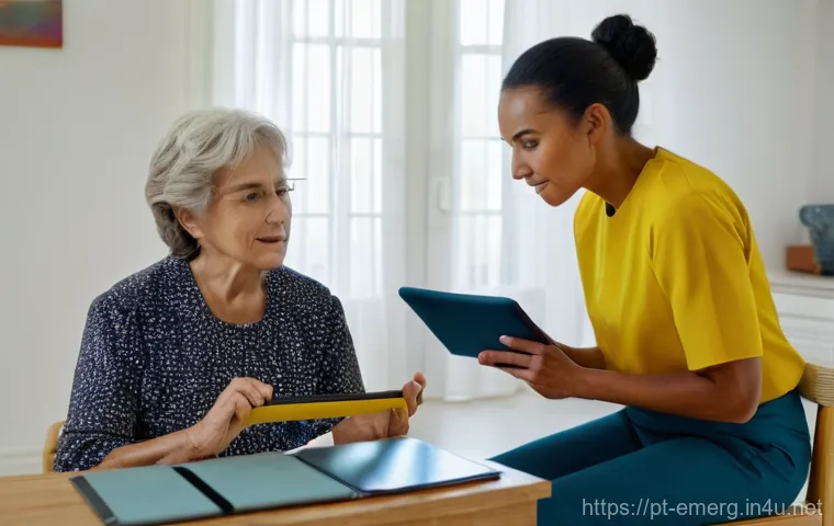 작업치료사의 전문 직업 윤리 - **Prompt: The Empowered Choice**
    "A warm, medium shot photograph of a female occupational therap...