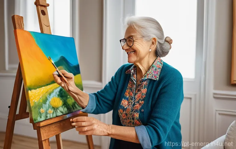 작업치료사와 신경 재활 치료 - **Prompt 1: The Art of Daily Living Reclaimed**
"A cozy, sunlit living room with warm wooden fur...