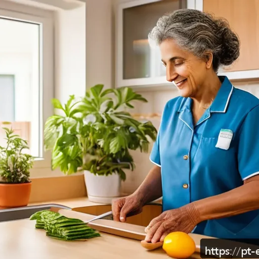작업치료사의 환자 운동 사례 - A detailed scene of an occupational therapist working closely with an elderly Brazilian patient in a...