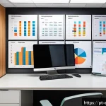 작업치료사의 환자 기록 관리 방법 - A modern occupational therapist’s clinical office featuring a clean, organized physical workspace wi...